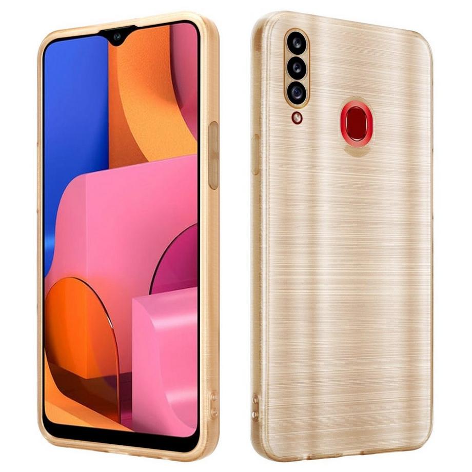 Cadorabo  Hülle für Samsung Galaxy A20s im Brushed Design 