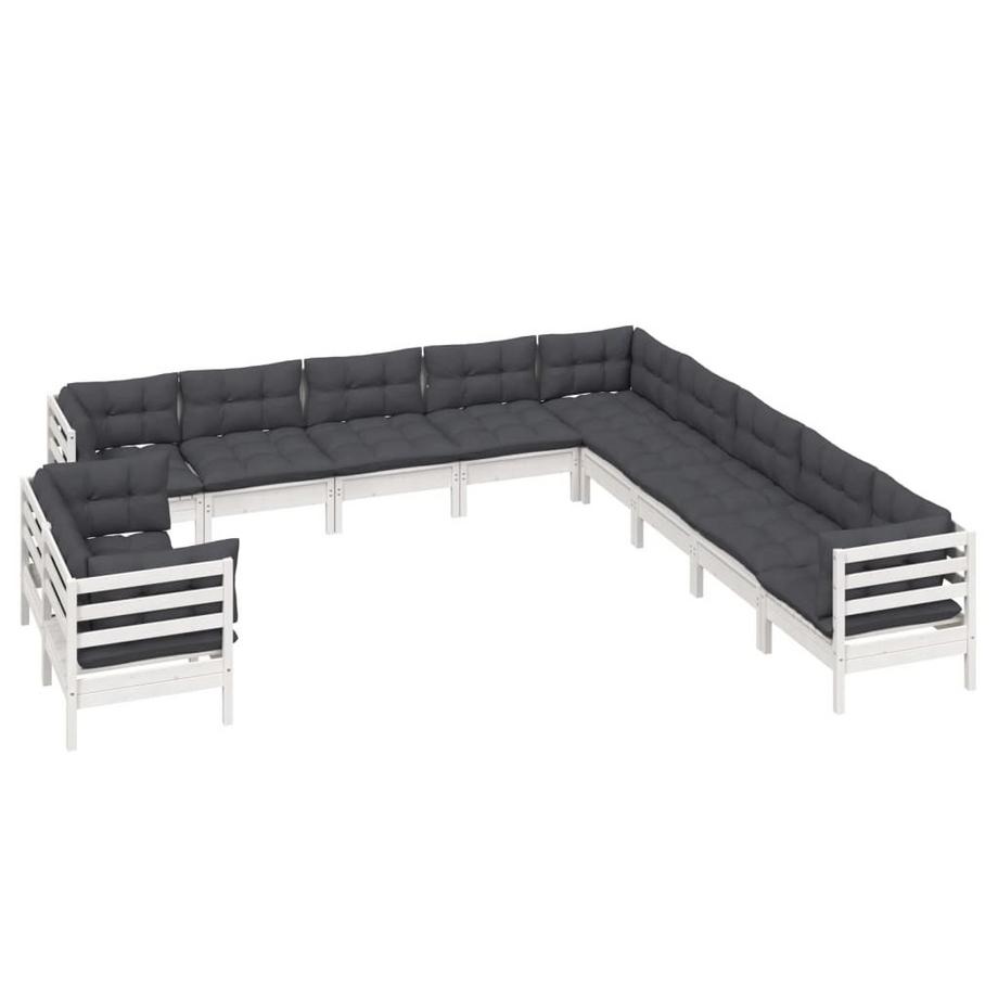 VidaXL Salon de jardin bois de pin  