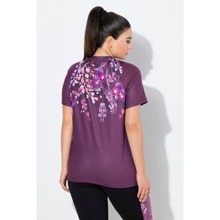 Ulla Popken Maglia Funzionale Mezza Manica Inserti Mesh Scollo a V  