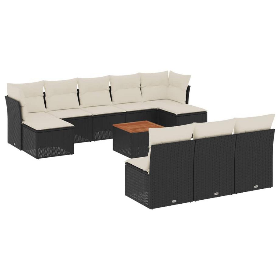 set divano da giardino Polirattan