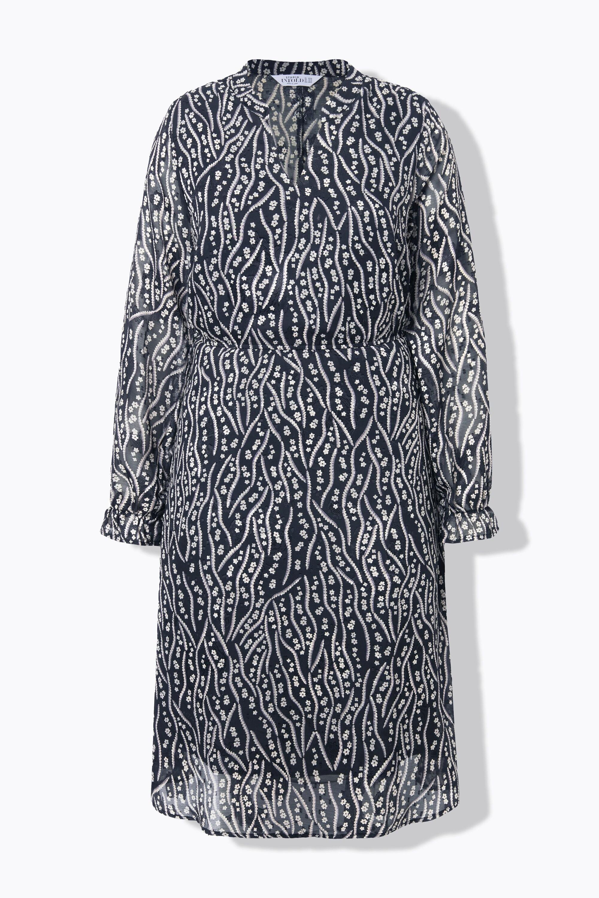 Studio Untold Midikleid Alloverprint Langarm  