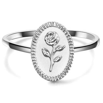 Femme Bague en argent Fleur