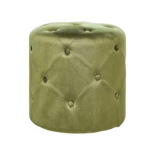 Beliani Pouf aus Samtstoff Glamourös COROLLA  
