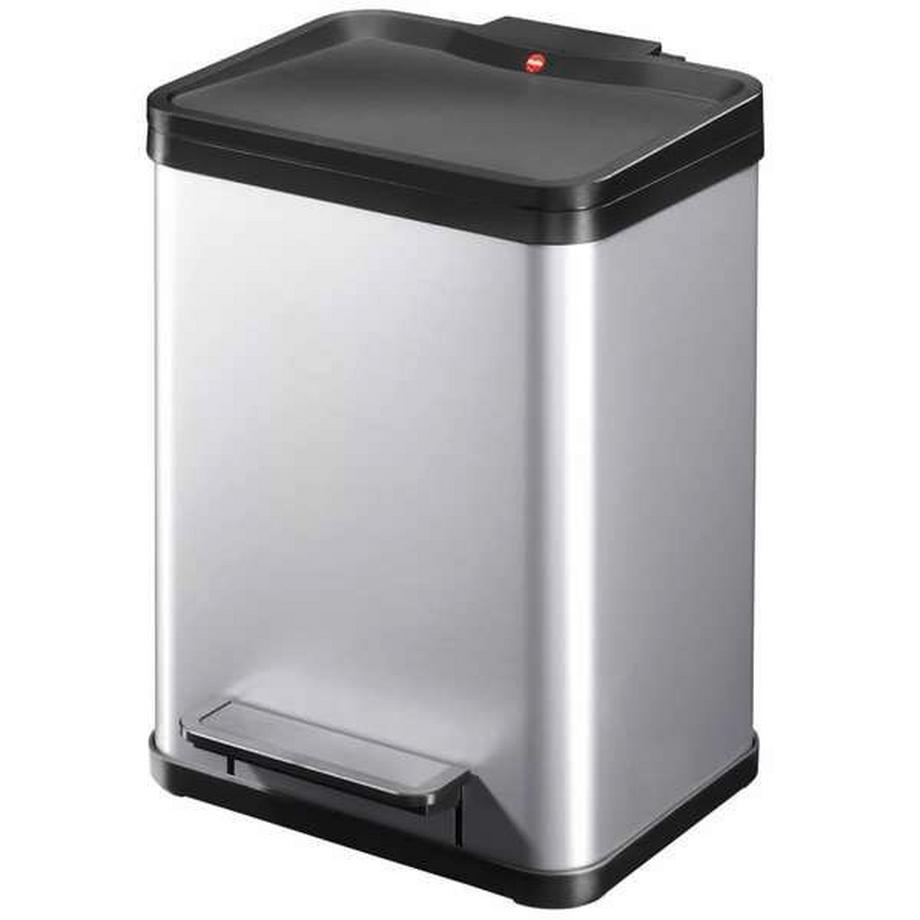 Bidone a pedale Öko, uno, capacità 17 l, argento.