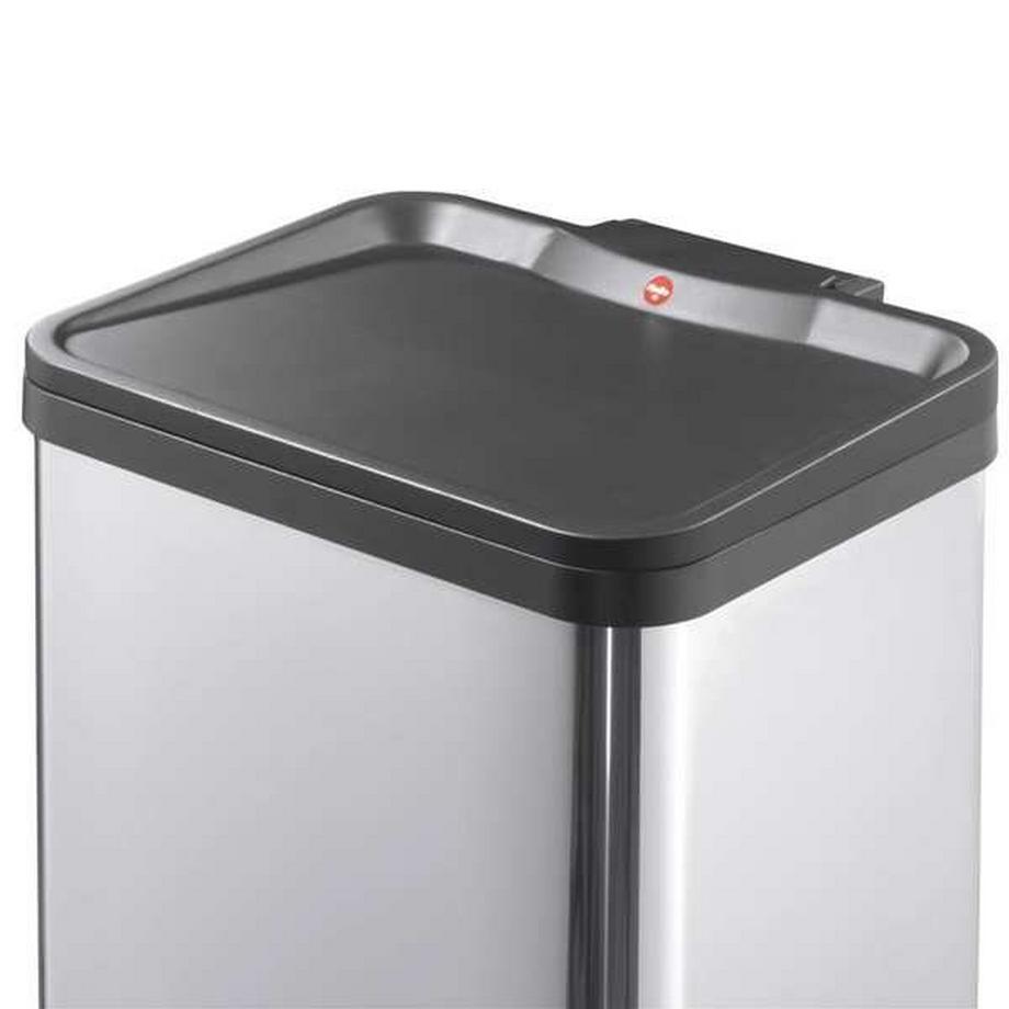 Hailo Bidone a pedale Öko, uno, capacità 17 l, argento.  