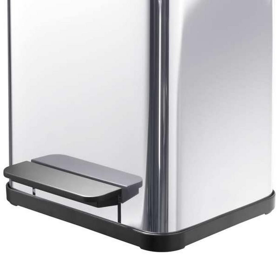 Hailo Bidone a pedale Öko, uno, capacità 17 l, argento.  