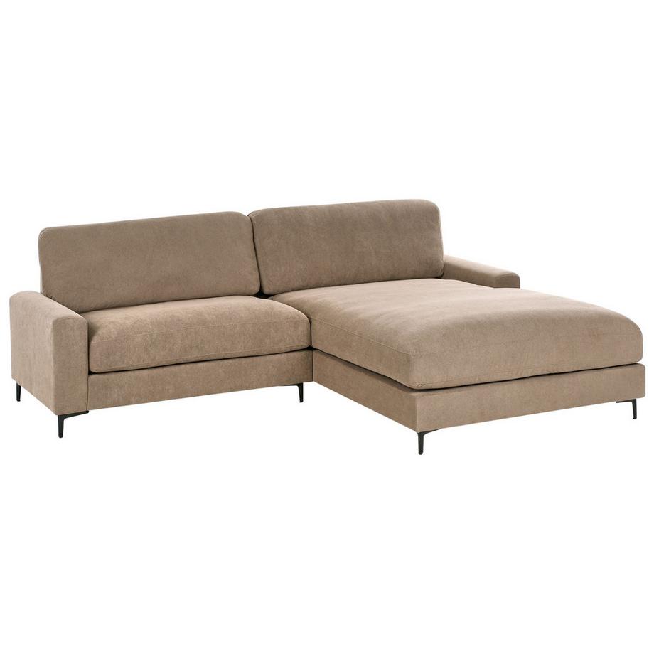 Beliani Linksseitiges Ecksofa aus Stoff Modern MALOY  