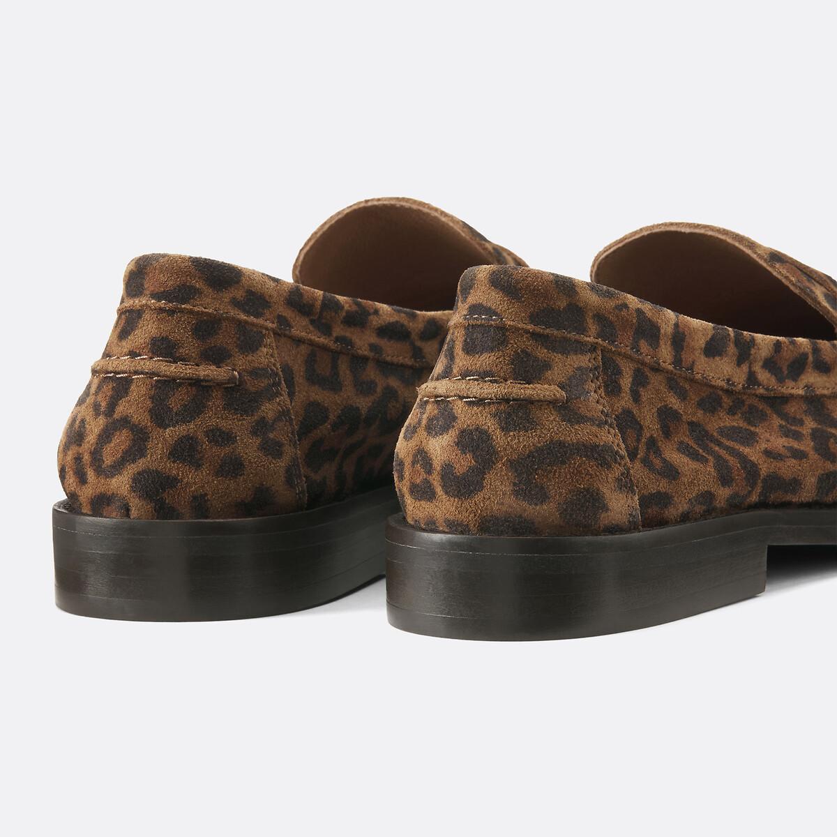 La Redoute Collections  Signature-Mokassins Philippine mit Leopardenmuster 