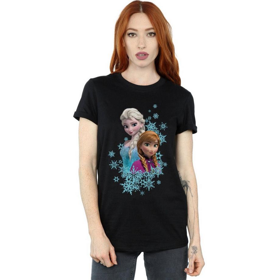 Disney Frozen Elsa und Anna Schneeflocken T-Shirt  