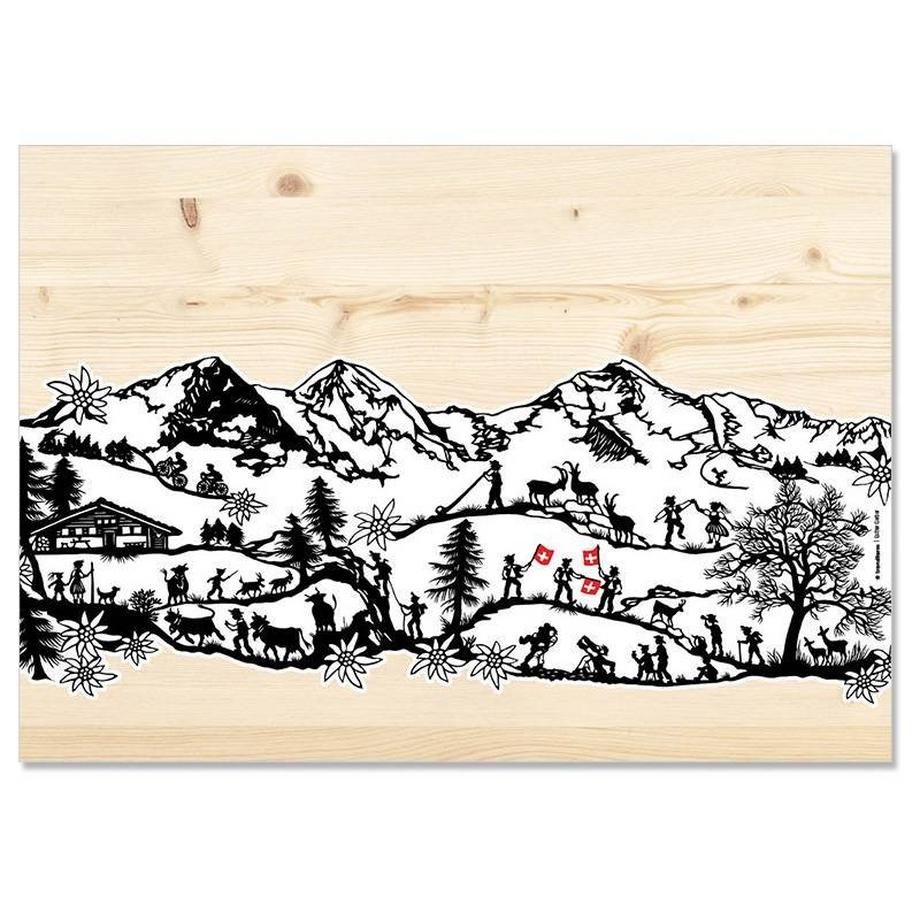 trendform Papiertischset SWISS TRADITION 7 4 Sujets à 12 Blatt  