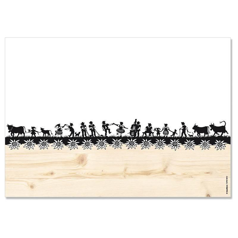 trendform Papiertischset SWISS TRADITION 7 4 Sujets à 12 Blatt  