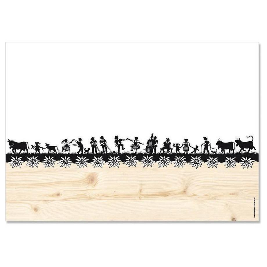 trendform Papiertischset SWISS TRADITION 7 4 Sujets à 12 Blatt  