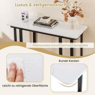 Northix Moderner Konsolentisch in Marmoroptik  