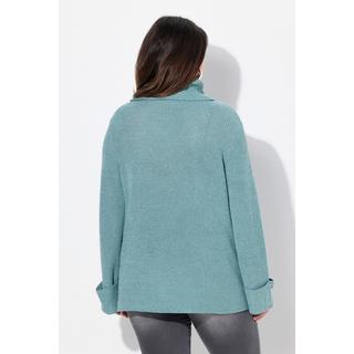 Ulla Popken  Pullover, Rollkragen, Reißverschluss, Langarm 