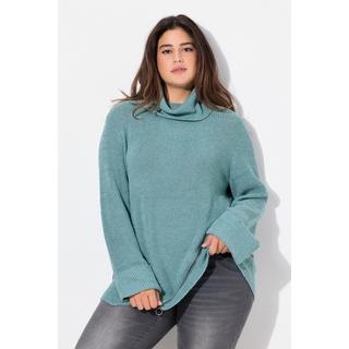 Ulla Popken  Pullover, Rollkragen, Reißverschluss, Langarm 