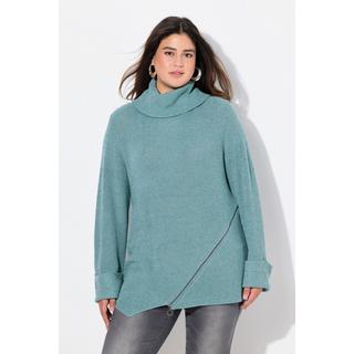 Ulla Popken  Pullover, Rollkragen, Reißverschluss, Langarm 