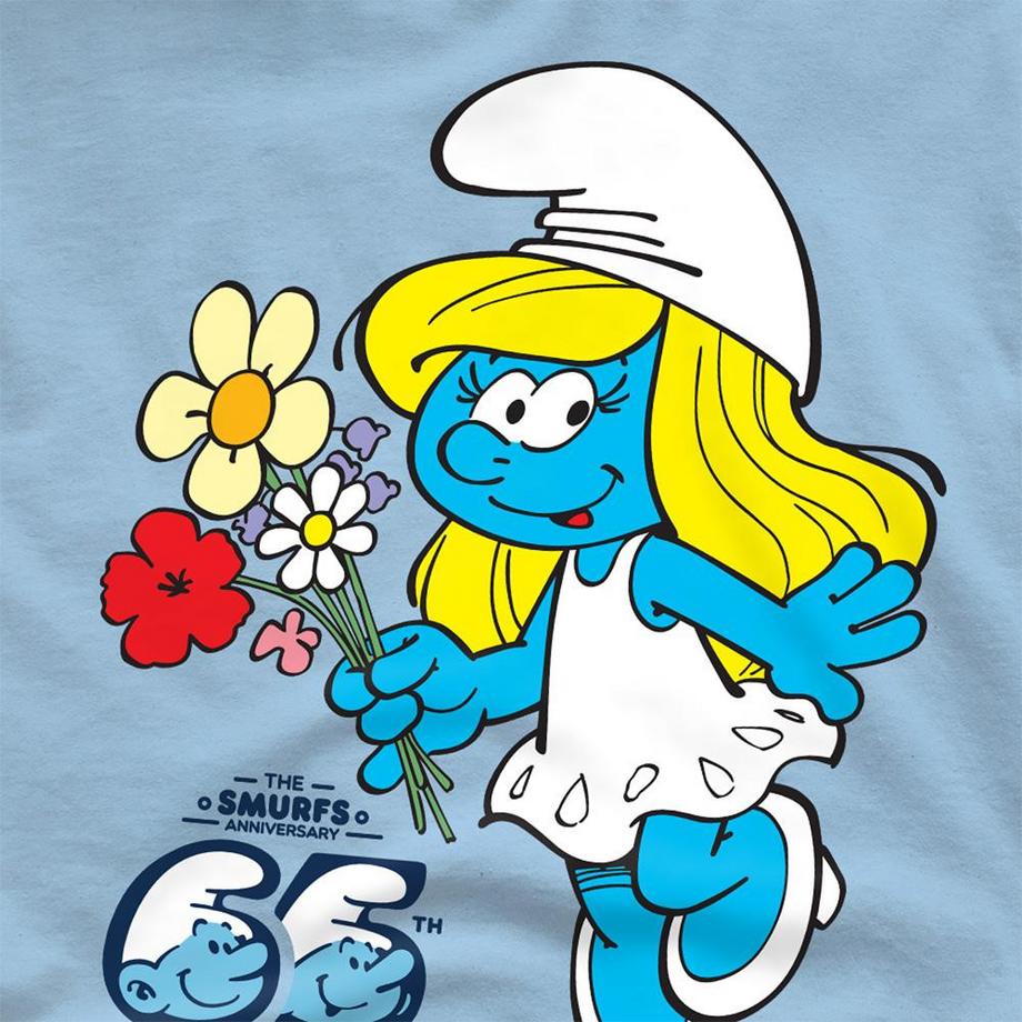 Les Stroumpfs T-Shirt Anniversaire 65 Ans Schtroumpfette  