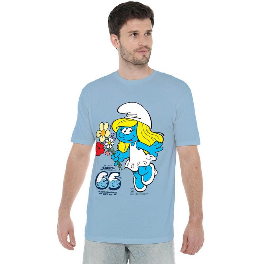 Les Stroumpfs T-Shirt Anniversaire 65 Ans Schtroumpfette  