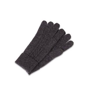 CASH-MERE.CH Guanti in Cashmere a Treccia  