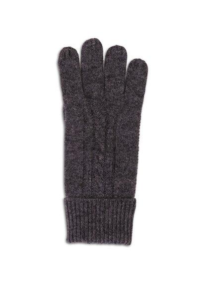 CASH-MERE.CH Guanti in Cashmere a Treccia  