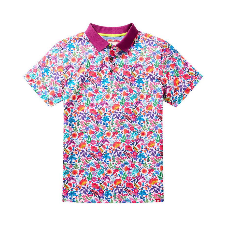 Joe Browns Polo à col contrastant avec imprimé floral  