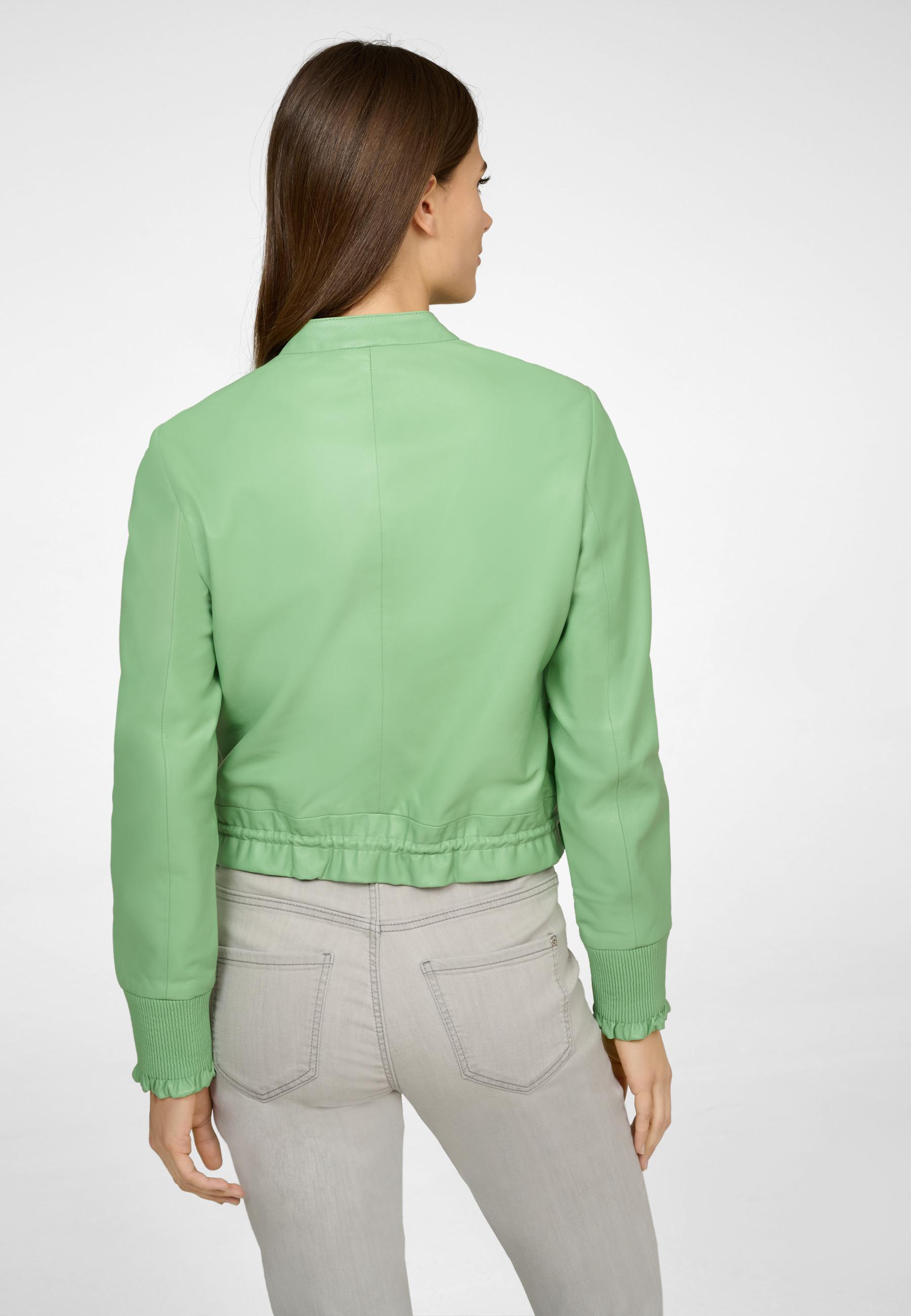 RICANO  Veste en cuir  Lilly, cropped avec cordon de serrage 