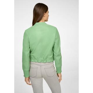 RICANO  Lederjacke Lilly, Cropped mit Kordelzug 