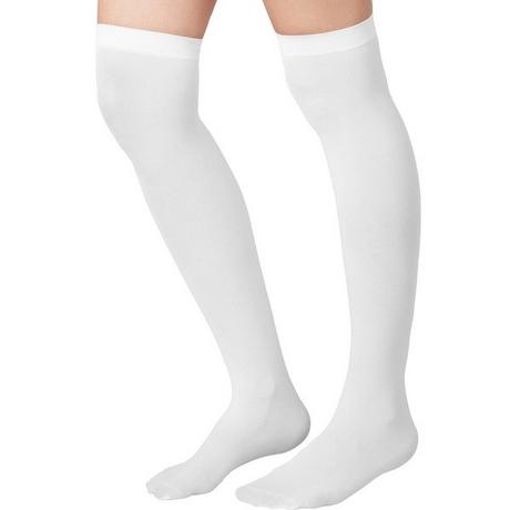 Tectake  Chaussettes montantes blanches 