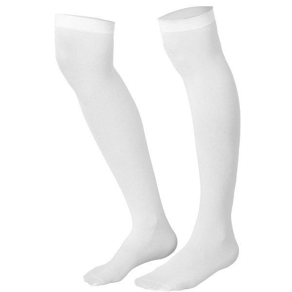 Tectake  Chaussettes montantes blanches 