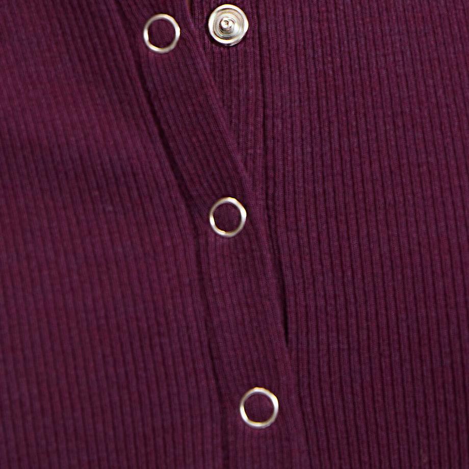 La Redoute Collections Geripptes T-Shirt mit Henley-Ausschnitt  