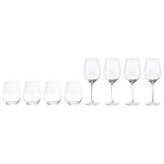 SCHOU  Weinglas 50cl + Trinkglas 35cl, 4er-Set 