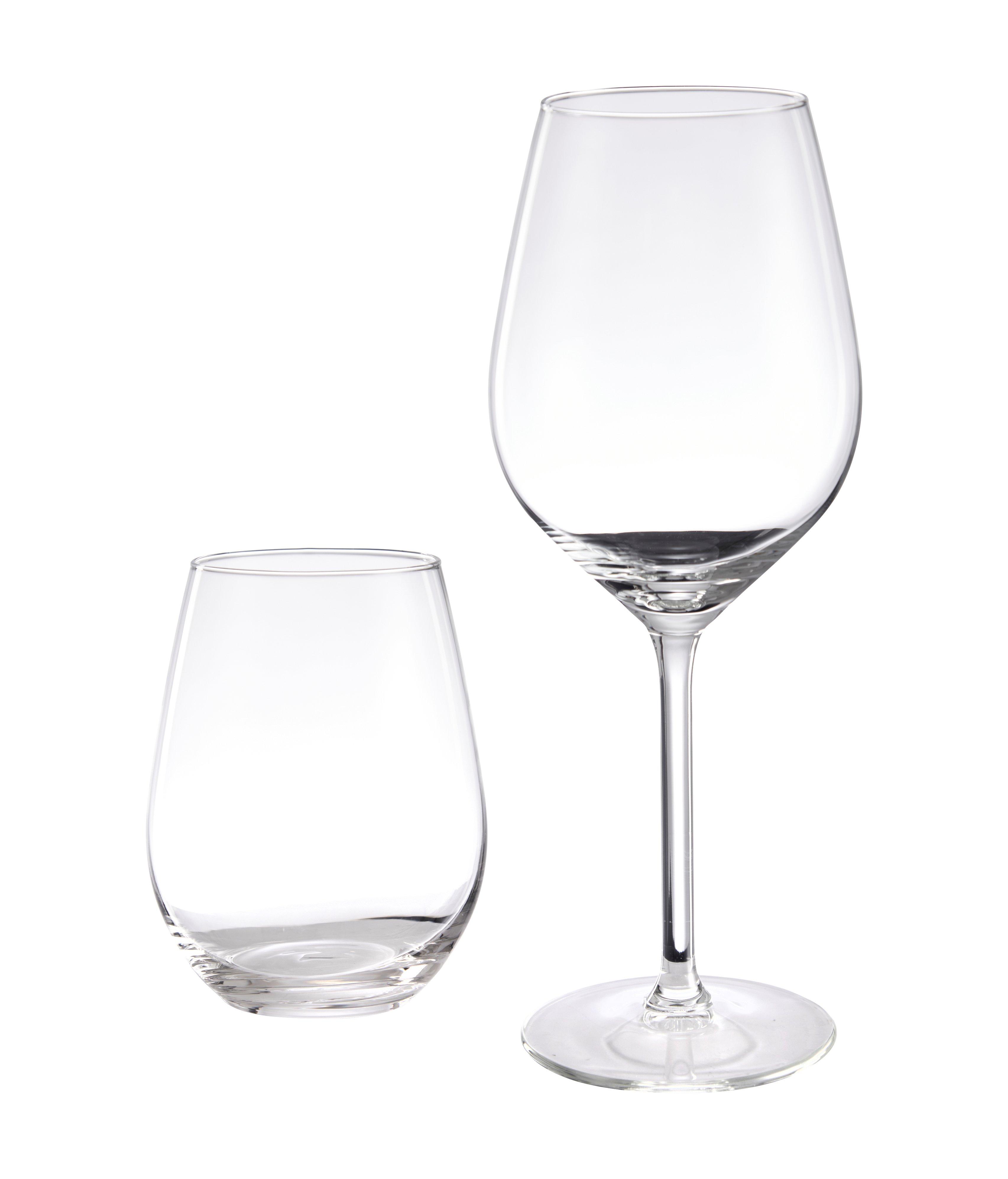 SCHOU  Weinglas 50cl + Trinkglas 35cl, 4er-Set 