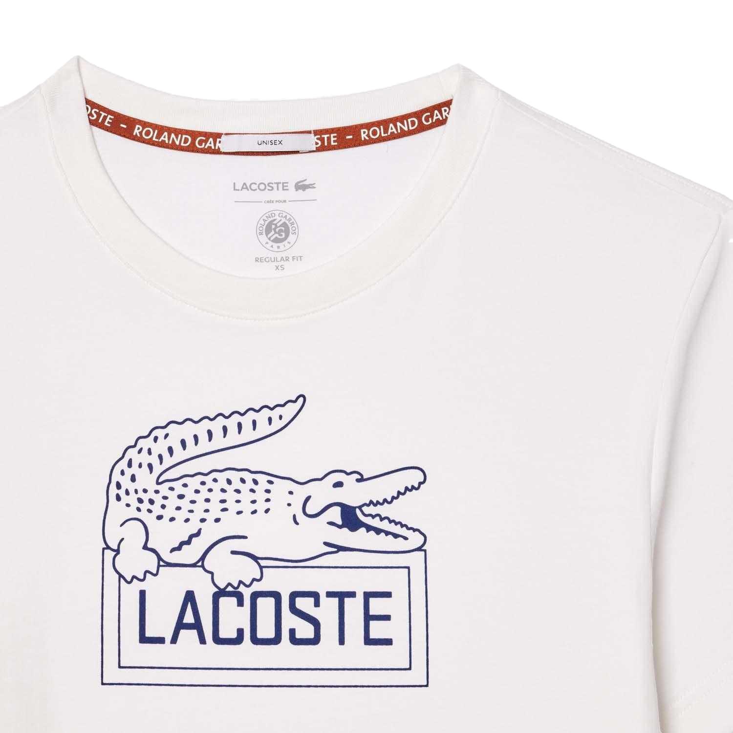 LACOSTE Roland Garros Edition Extratrocken Tennis T-Shirt  
