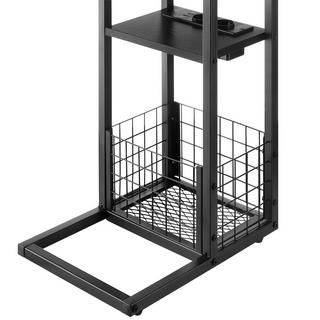 Tectake Laptop-Beistelltisch Rhea, C-Form, mit Ladestation  