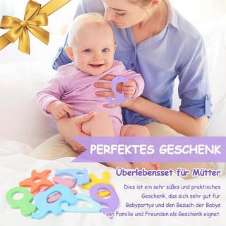 Activity-board  Tiere Beißhilfe Baby, BPA-frei Großer Beißring Baby Rich-Text-Editor 