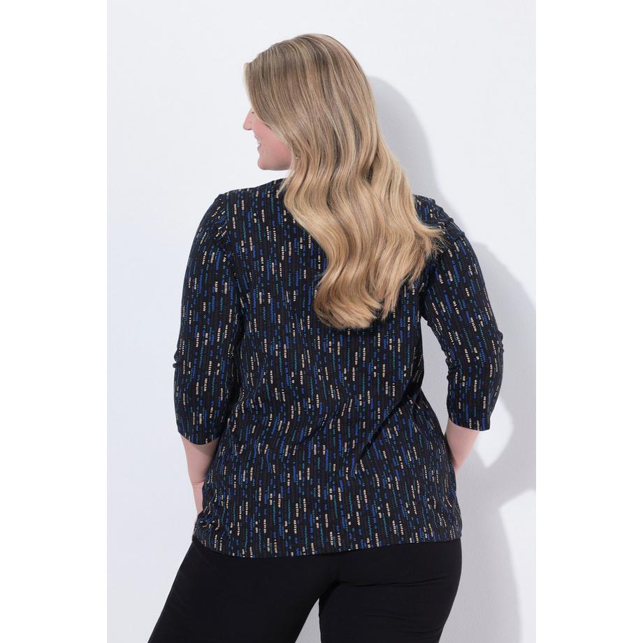 Ulla Popken A-Linie Rundhals 3/4 Arm Shirt  