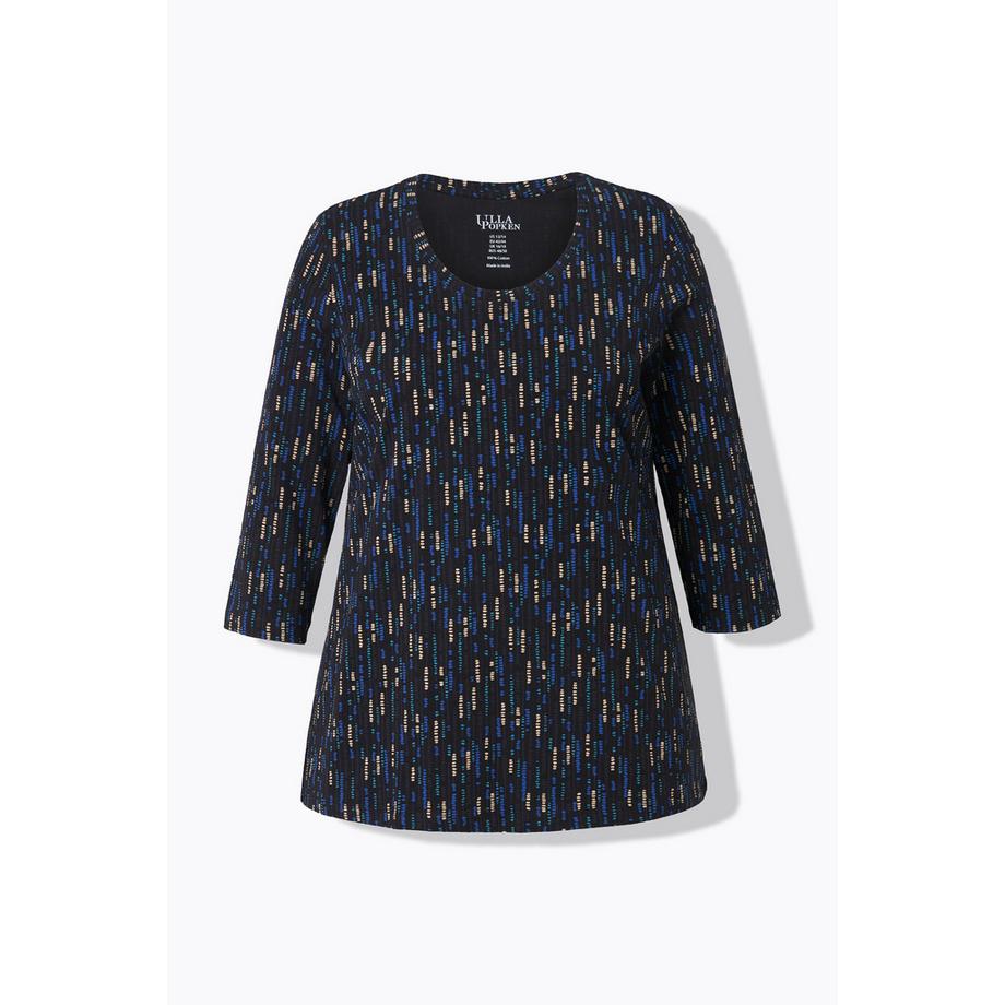 Ulla Popken A-Linie Rundhals 3/4 Arm Shirt  
