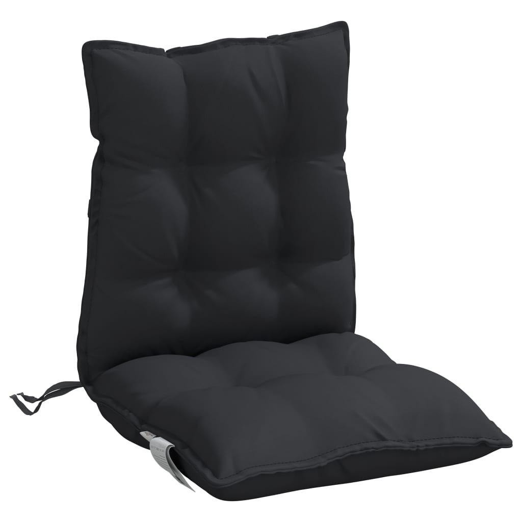 VidaXL Coussin de chaise à dossier bas tissu  