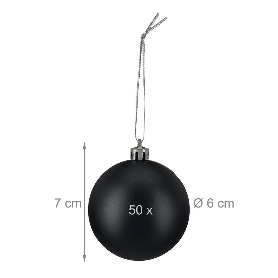 Northix Set di palline di Natale opache  