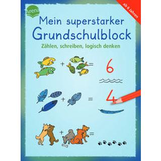 Mein superstarker Grundschulblock. Zählen, schreiben, logisch denken Merle, Katrin; Schmiedeskamp, Katja; Merle, Katrin (Illustrationen); Schmiedeskamp, Katja (Illustrationen) Copertina rigida 