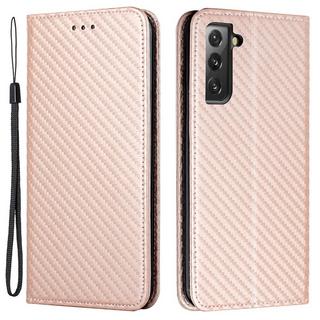 Cover-Discount  Galaxy S23+ - Carbon Look Flip Case Hülle 