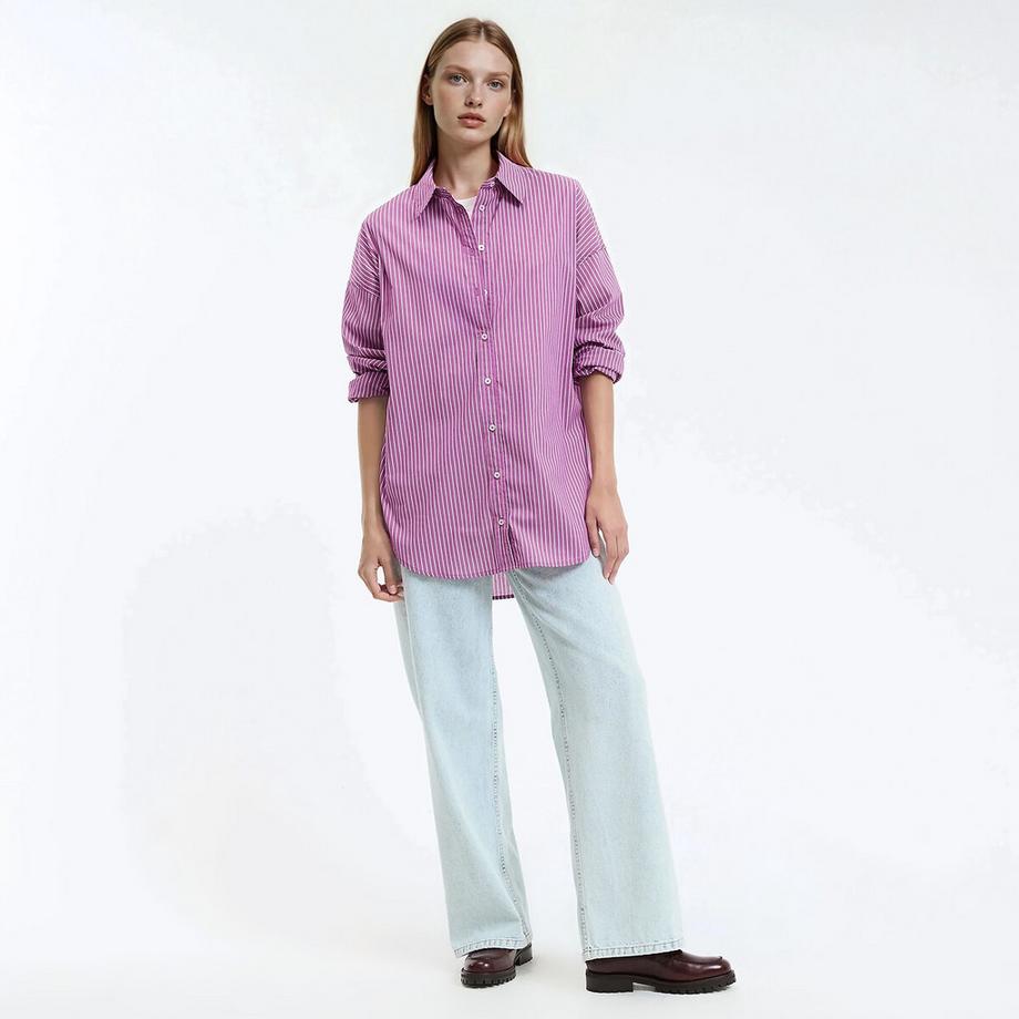 La Redoute Collections Signature Apolline Weite Gestreifte Hemdbluse  