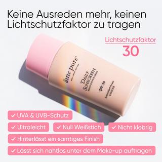 âme pure  Daily Sunscreen  |  Sonnencreme SPF 30 - Anti- Aging UVA/ UVB Sonnenschutz für Gesicht 