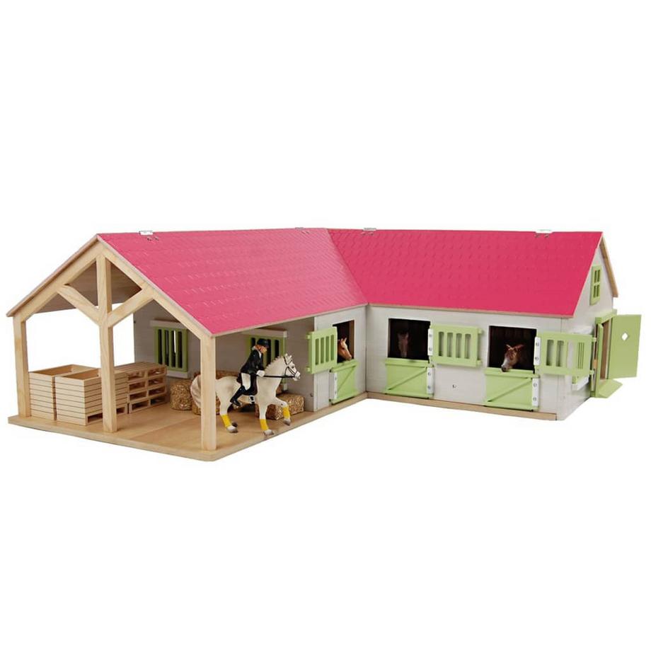 Farming Pferdehof mit 4 Boxen (1:24) Rosa