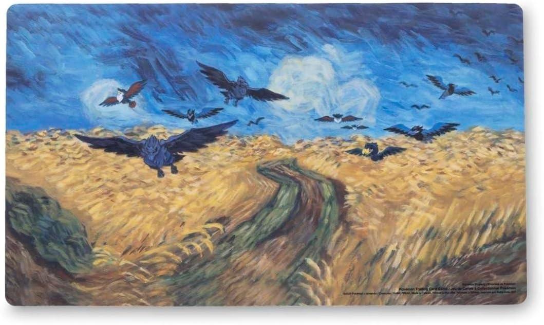 Pokémon  Van Gogh Museum: Corviknight Inspired by Wheatfield with Crows Spielmatte/Playmat 