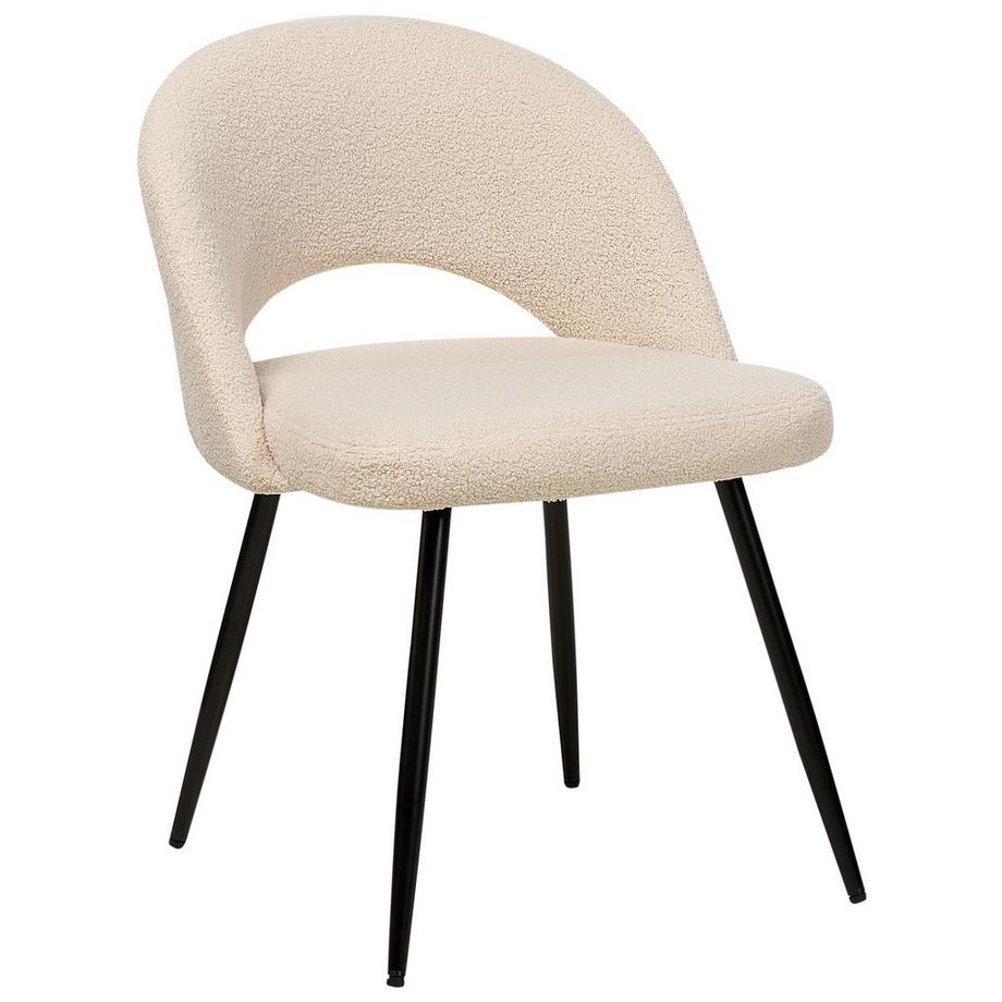 Beliani Esszimmerstuhl 2er Set aus Bouclé  ONAGA  