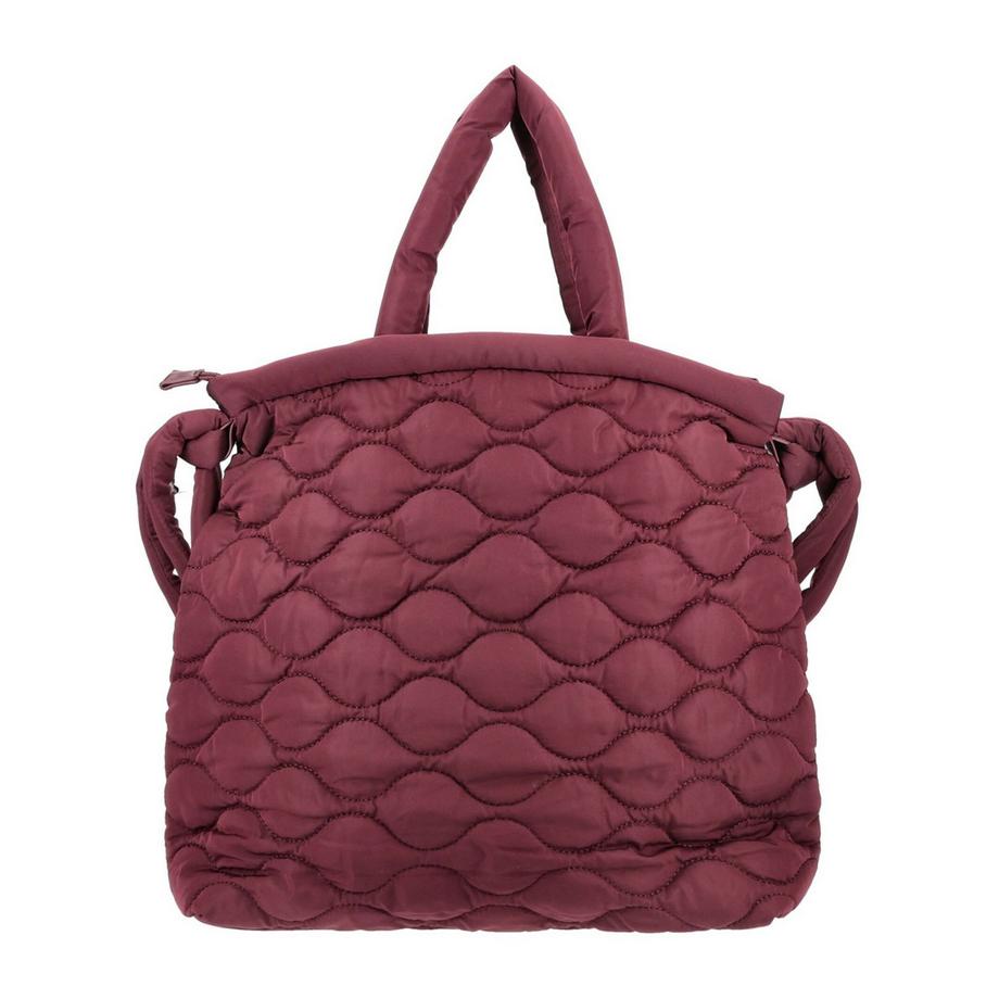 Blauer Gesteppte Shopper  