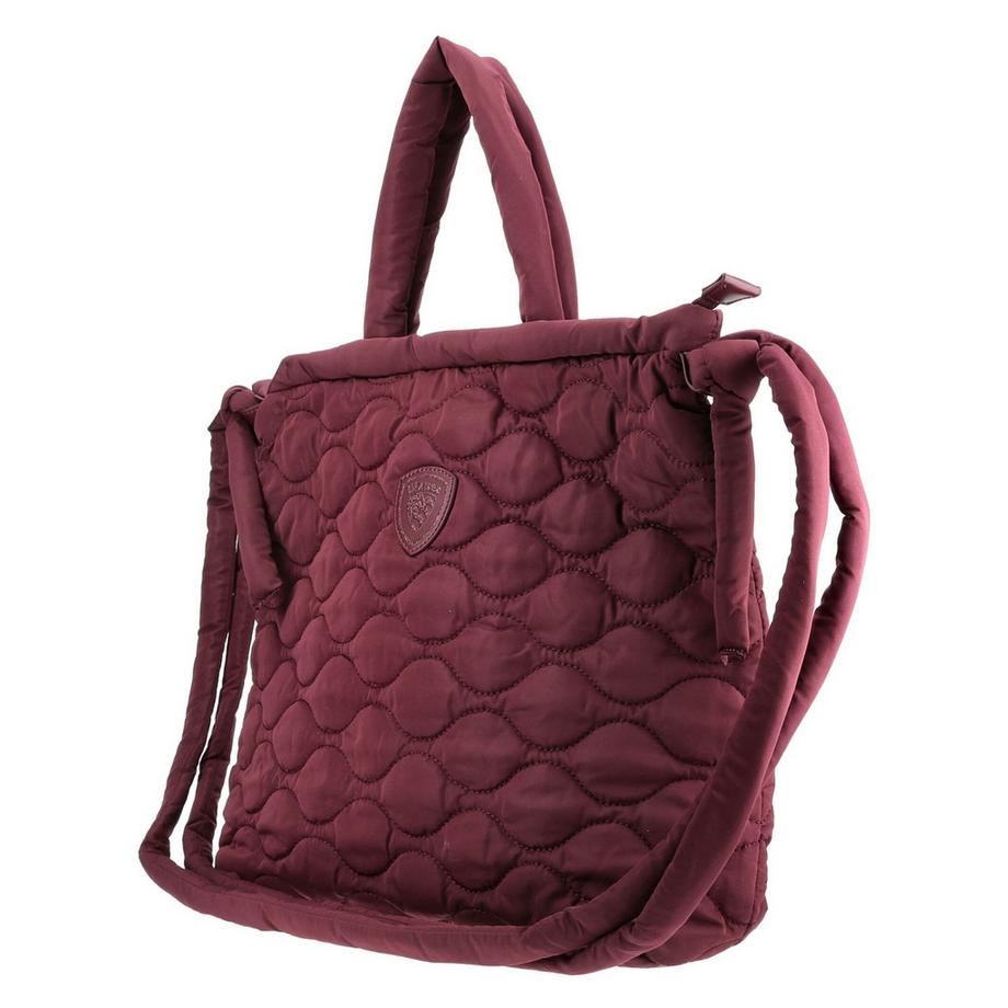 Blauer Gesteppte Shopper  