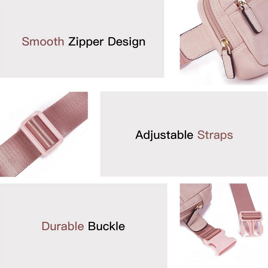 Only-bags.store Sac Ceinture Crossbody en Cuir PU  