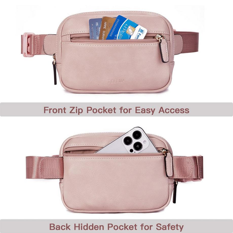 Only-bags.store Sac Ceinture Crossbody en Cuir PU  